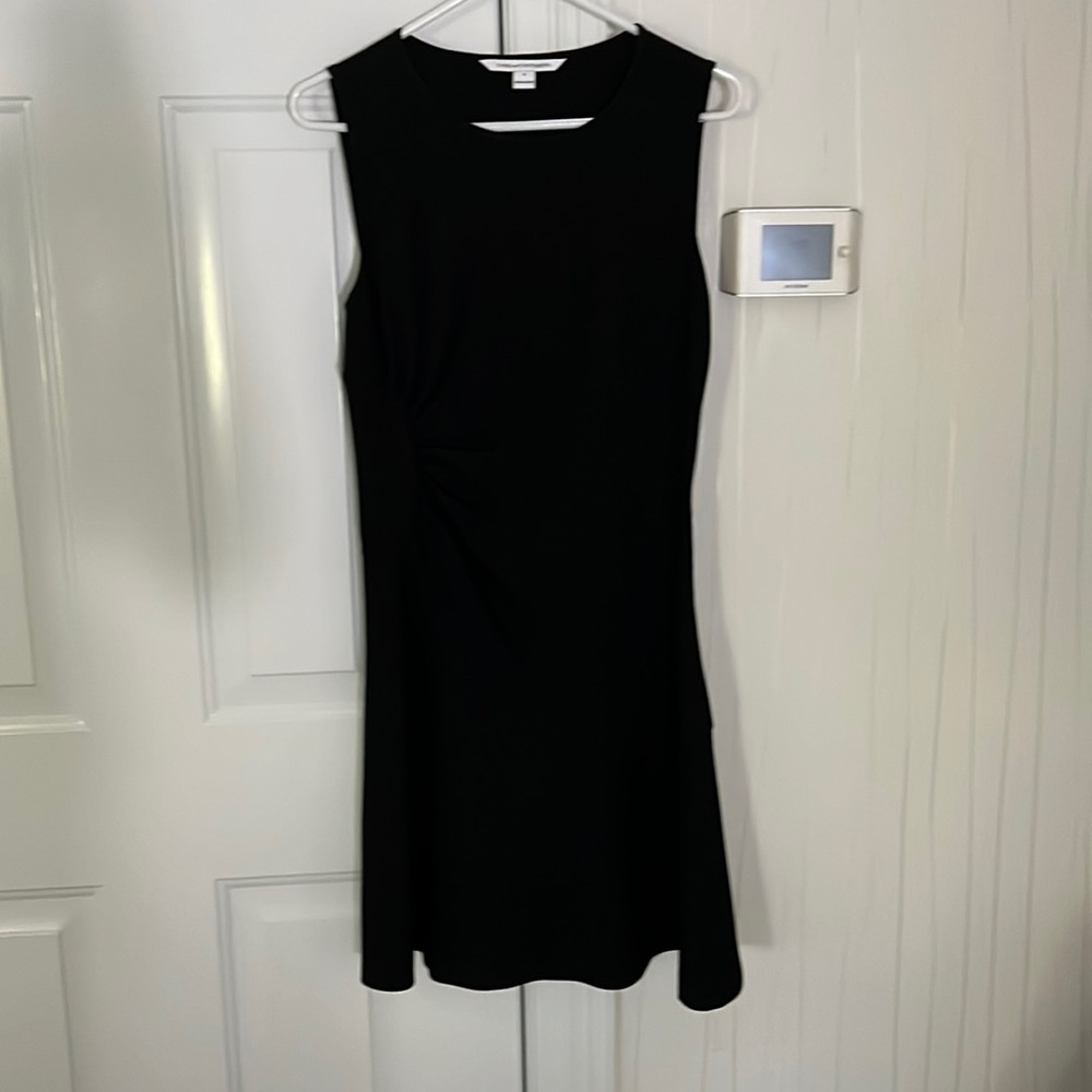 Diane von Furstenberg black flared dress